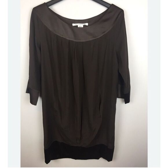 Diane Von Furstenberg Peggy Dress, 6. Chocolate brown. Pockets! - Picture 12 of 16